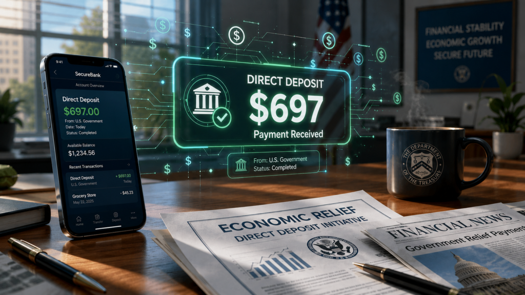 rumored $697 direct deposit payment