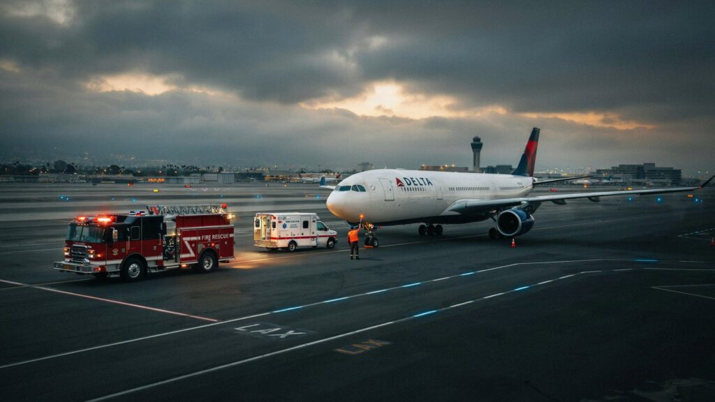 delta flight dl275 japan diversion lax