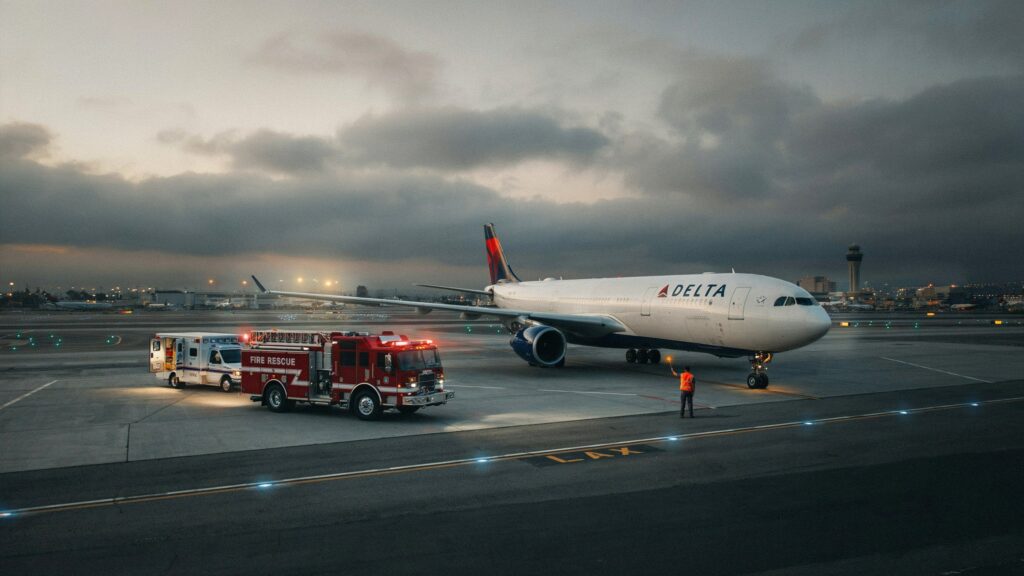 delta flight dl275 japan diversion lax