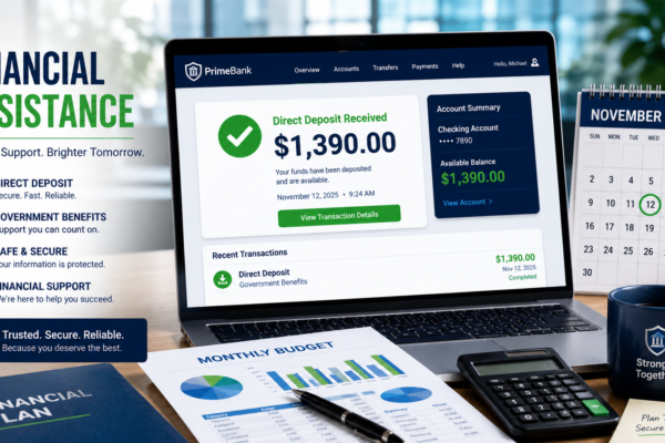 $1390 direct deposit november 2025